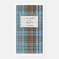 Plaid Rustic Script Wedding Tartan