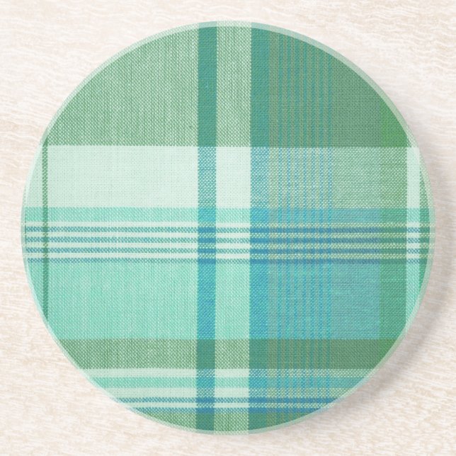 Plaid Sandstone Coaster (Front)