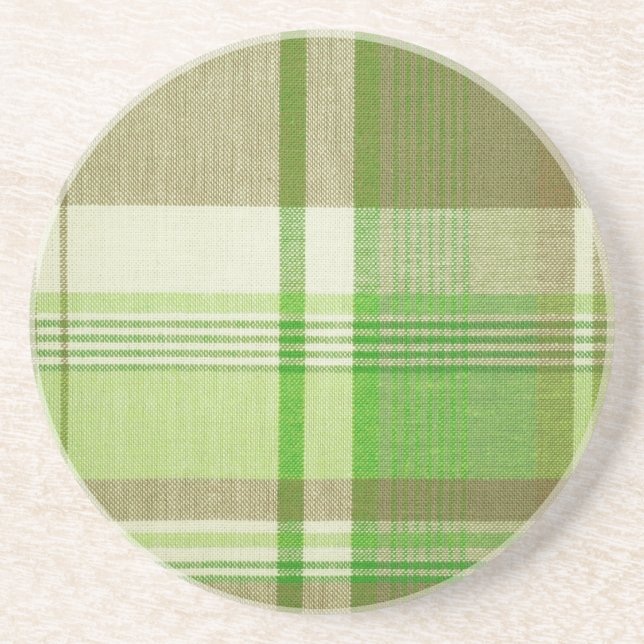Plaid Sandstone Coaster (Front)