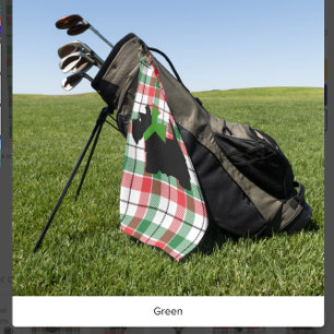 Plaid Scottie Dog Golf Towel