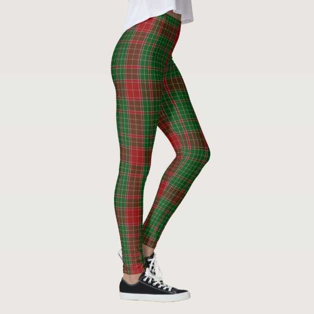Plaid Scottish Christmas Tartan Women's Winter Leggings (Right)
