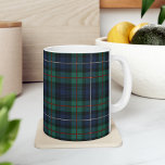 Plaid Scottish Clan Robertson Green Purple Check Coffee Mug<br><div class="desc">Classic coffee mug featuring the popular traditional clan Robertson Scottish plaid pattern. This classic elegant plaid pattern makes this hot chocolate cup an appreciated gift to every true coffee or tea lover on any special occasion or treat yourself</div>