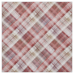 Plaid Scottish tartan pink classic retro stylish Fabric