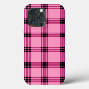Plaid Series, Pink Plaid iPhone 13 Pro Case