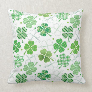 Plaid Shamrocks Cushion