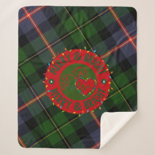 Plaid Sherpa Blanket Merry & Bright