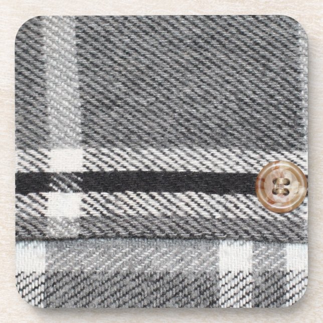 Plaid Shirt Coaster (Front)