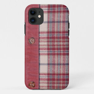 Plaid Shirt / Flannel Shirt pattern iPhone 11 Case