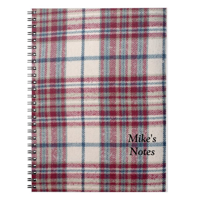Plaid Shirt Notebook (Front)