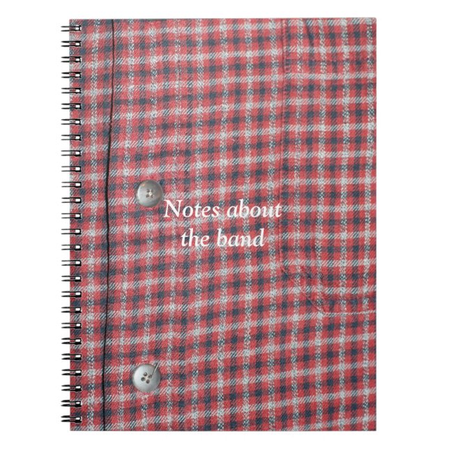 Plaid Shirt Notebook (Front)