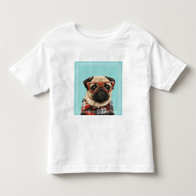 Plaid Shirt Pug (Front)