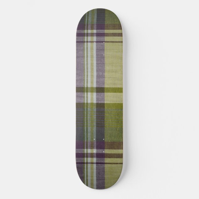 Plaid Skateboard Deck (Front)
