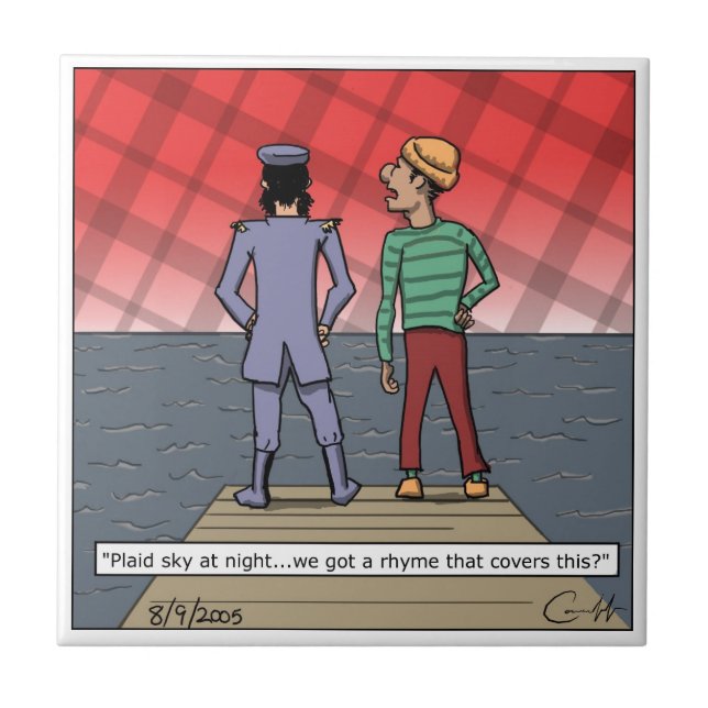 Plaid Sky Tile (Front)