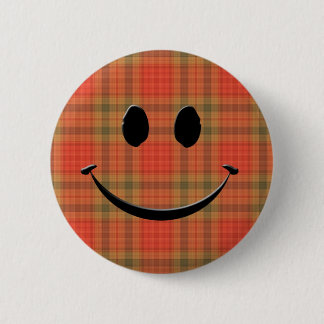 Plaid Smile 6 Cm Round Badge