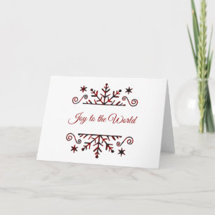 Plaid snowflake card