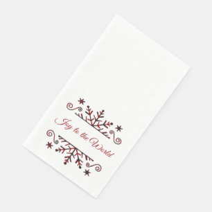 Plaid snowflake  napkin