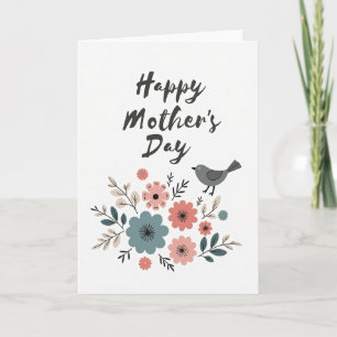 Plaid Springtime Mothers Day Card