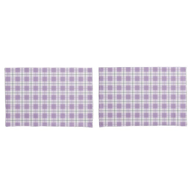 Plaid Standard Size Pillowcase Set (Front-Set)