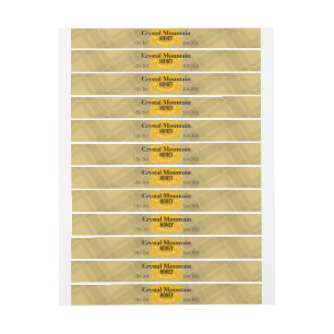 Plaid Stripes Honey Jar Product Wrap Around Label