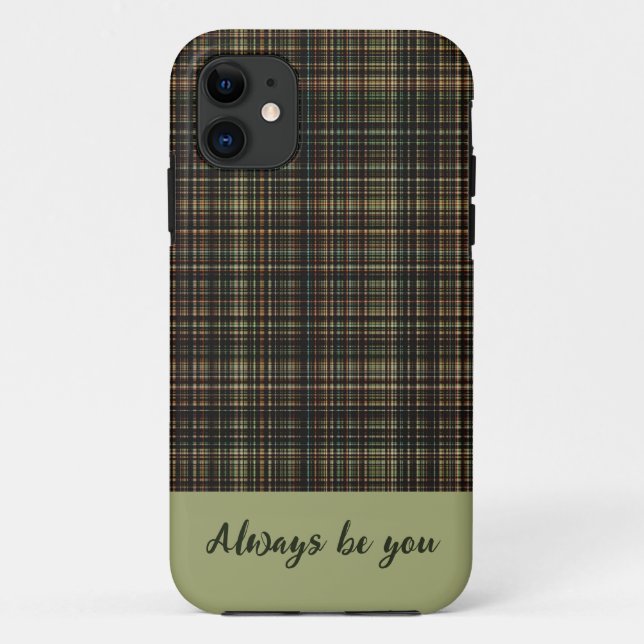 Plaid stripes pattern iphone Case (Back)
