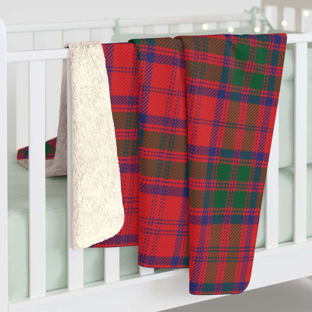 Plaid Sweet Home Tartan Clan Thompson Personalised Sherpa Blanket (Creator Uploaded)