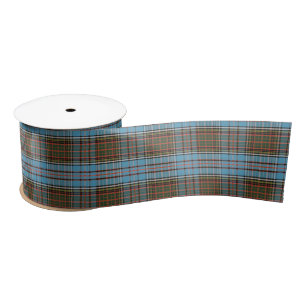 Plaid Tartan Clan Anderson Plaid Chequered Satin Ribbon