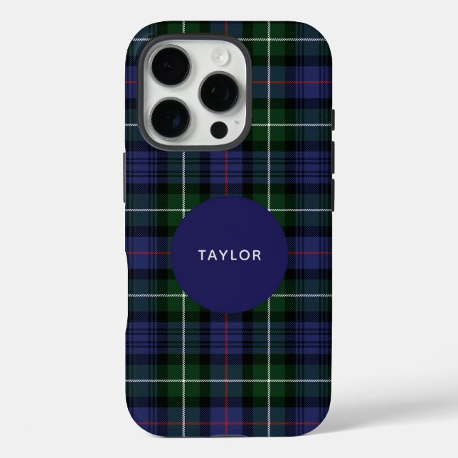 Plaid Tartan Clan MacKenzie Personalised Case-Mate iPhone Case (Back)
