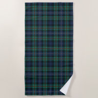 Plaid Tartan Clan Robertson Green Purple Check