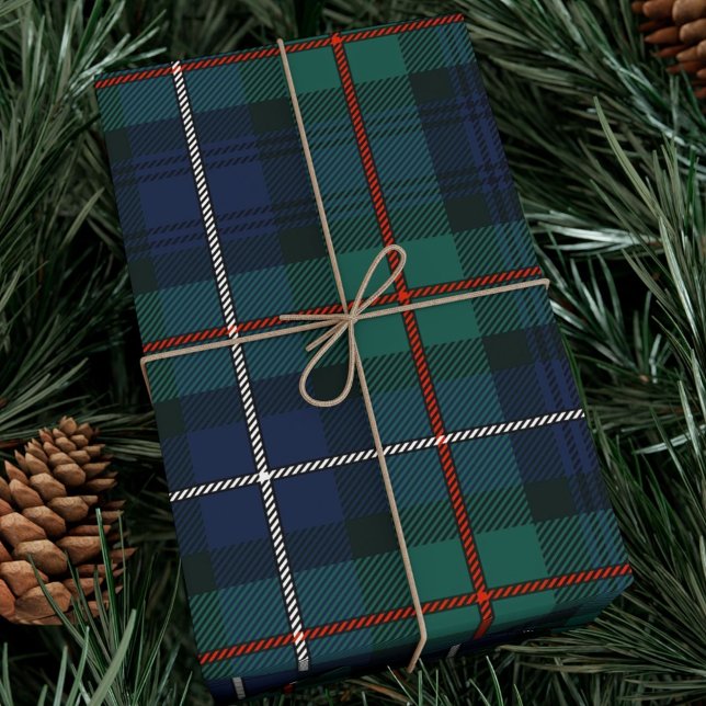 Plaid Tartan Clan Robertson Rustic Check Wrapping Paper (Plaid Tartan Clan Robertson Rustic Check Wrapping Paper)