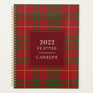 Plaid Tartan Elegant 2022 Clan MacTavish Planner