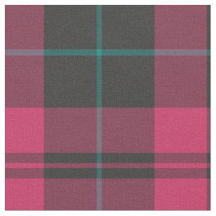 Plaid tartan pattern fabric