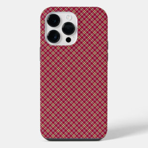 Plaid Tartan pattern iPhone 14 Pro Max Case