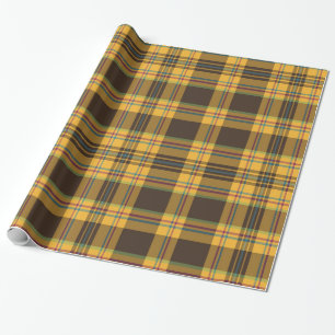 Plaid tartan pattern wrapping paper