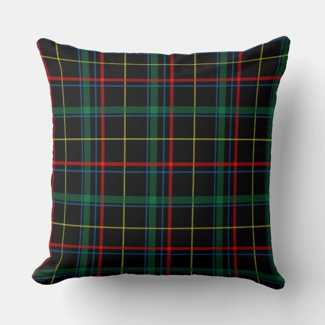 plaid tartan  pillow (Front)