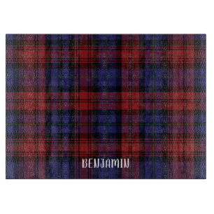 Plaid Tartan Red Purple Clan MacLachlan Check Cutting Board
