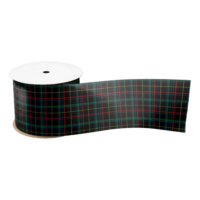 plaid tartan ribbon satin ribbon (Spool)