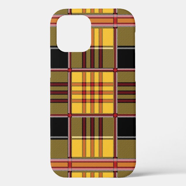 Plaid-tartan-scottish-yellow-red Case-Mate iPhone Case (Back)