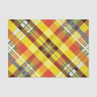 Plaid / Tartan - Sunflower - Tissue Paper