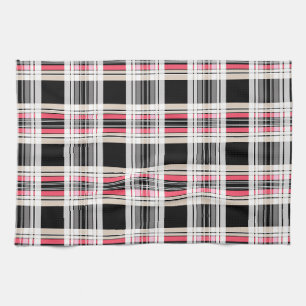Plaid , tartan tea towel