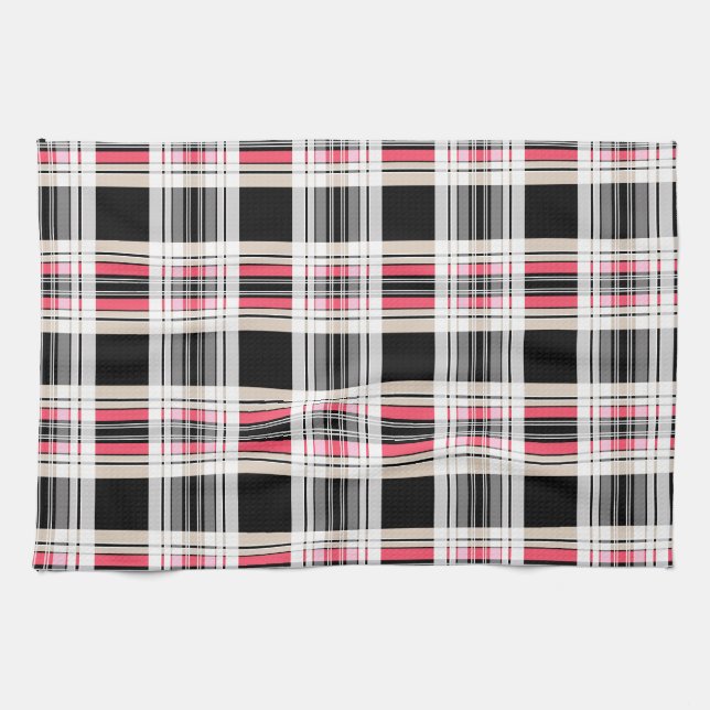 Plaid , tartan tea towel (Horizontal)