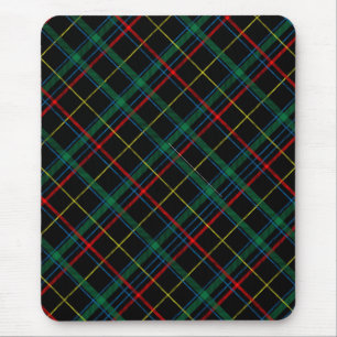 Plaid Texture with Black Background-25774 Mouse Pad