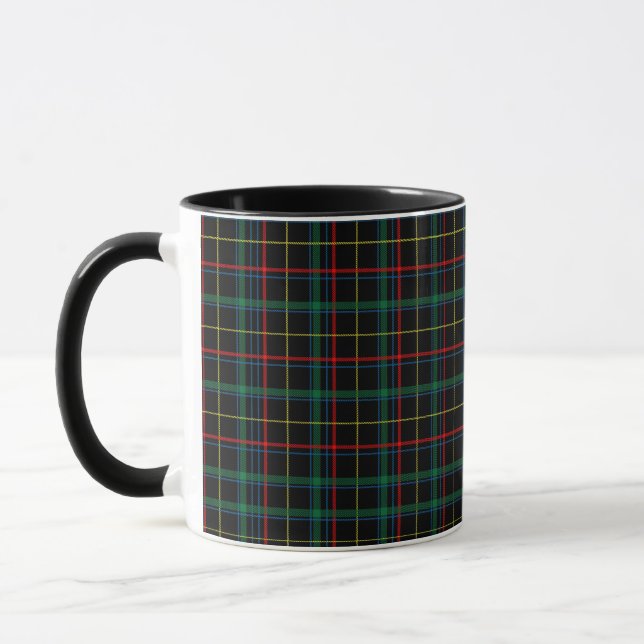 Plaid Texture with Black Background-25774 Mug (Left)