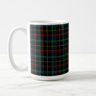 Plaid Texture with Black Background Coffee Mug