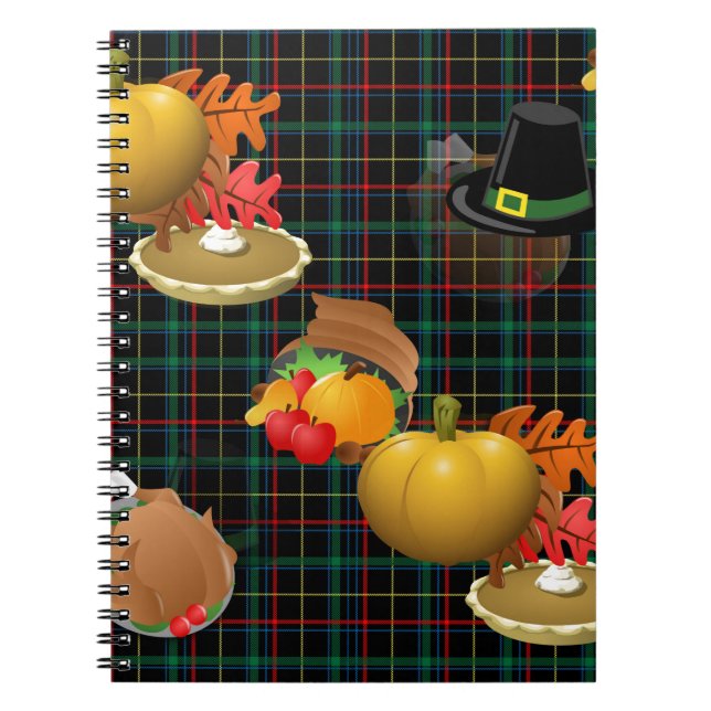 plaid thanksgiving notebook (Front)