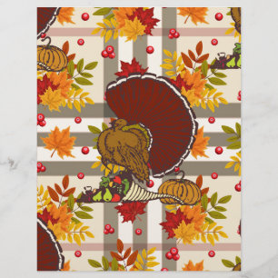 plaid thanksgiving turkey