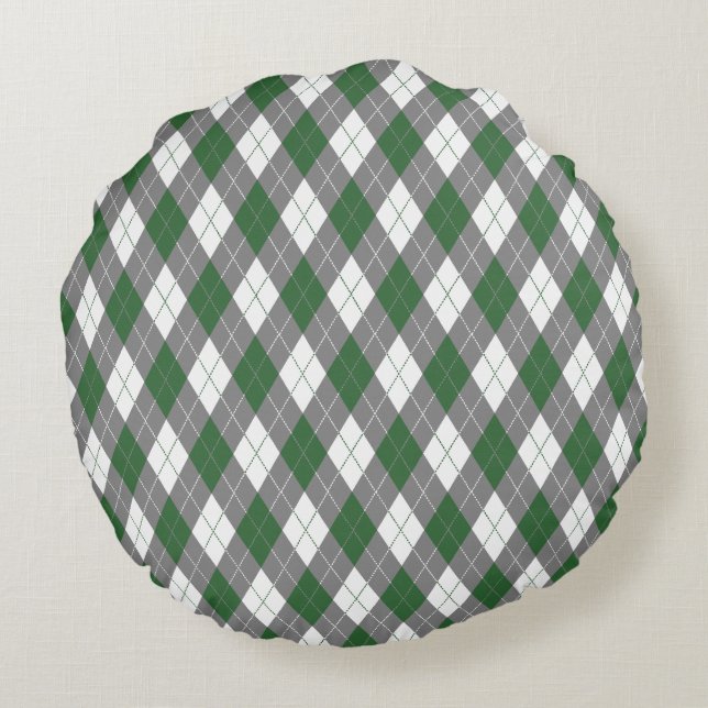 plaid  throw pillow (Back)