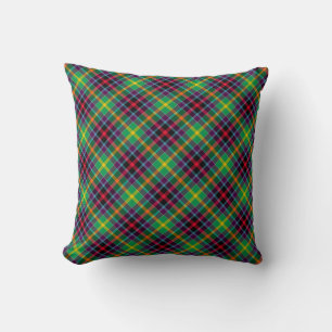 Plaid Throw Pillow Clephan Tartan Pillow