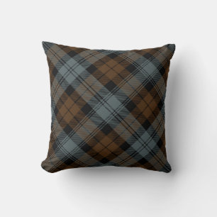 Plaid Throw Pillows BlackWatch Weathered Tartan