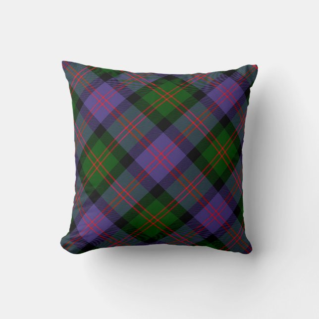Plaid Throw Pillows Blair Modern Tartan Pillow (Front)