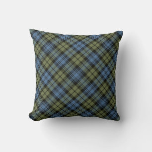 Plaid Throw Pillows Campbell Faded Tartan Pillow